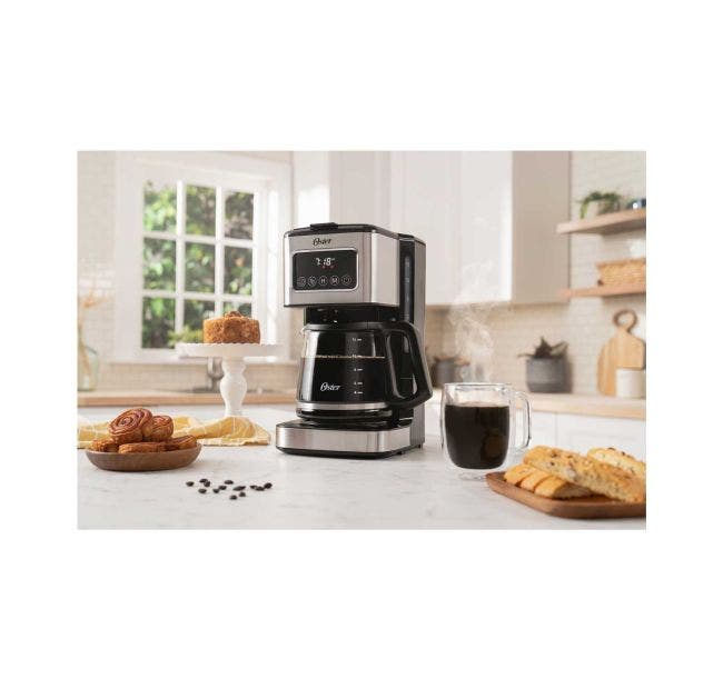 Cafetera Oster Programable 12 Tazas Negro