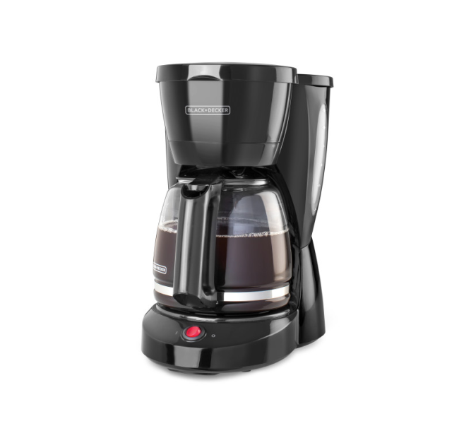 Cafetera Black + Decker con Jarra de Vidrio para 12 Tazas y Filtro  Permanente, CM0941B