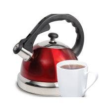 Mr Coffe, Tetera, Acero inoxidable, Color rojo