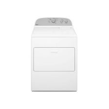 Secadora de ropa de 40 libras de capacidad, eléctrica, color blanco, Whirlpool 7MWED1800EM.