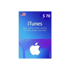 Tarjeta para iTunes & App Store de $70 