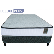 Cama Semi Matrimonial Indufoam Deluxe Plus Pt Base Acolchada