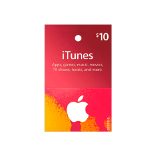 Tarjeta para iTunes & App Store de $10