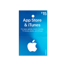 Tarjeta para iTunes & App Store de $15