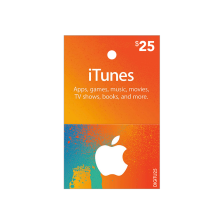 Tarjetas para iTunes & App Store de $25