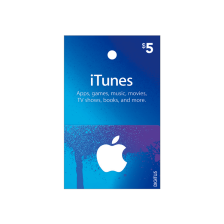 Tarjeta para Itunes & App Store de $5