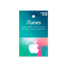 Tarjeta para iTunes & App Store de $50