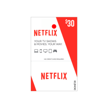 tarjeta para membresia de netflix de $30