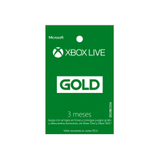 Tarjeta Xbox Live de 3 Meses