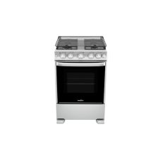 Estufa a gas de 24", tecnología Perfect Cook, acero, Mabe EM6038CFIX0.