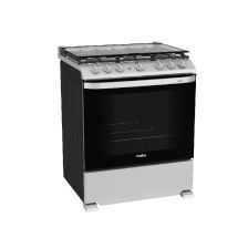 Estufa a gas de 30" con capelo, parrillas de hierro fundido, Mabe EMH7602JS0.