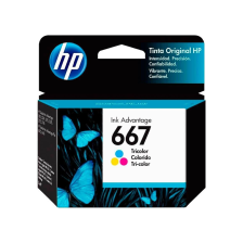 Cartucho de Tinta HP 667C Tricolor Ink Advantage para Impresoras 2375, 2775,1275