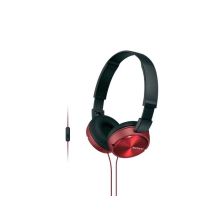 Audífonos Sony MDRZX310AP On-Ear Alámbricos con Micrófono (Rojo)