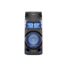 Audio todo en uno Sony MHCV43D con iluminación en piso y pared