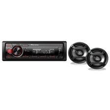 Combo de radio para auto y bocinas de 16CM. Radio con Bluetooth/USB/Line In y FM. Bluetooth para lla