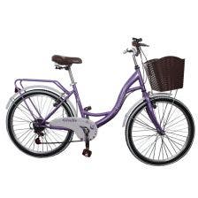 Bicicleta P/Dama Eurobike Gisell R-24 Color Lila