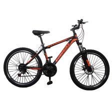 Bicicleta P/Caballereo Eurobike Urban R-24 Color Negro C/Naranja