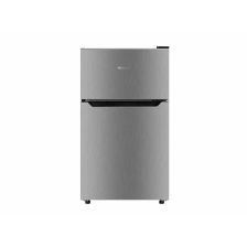 Frigobar de 2 puertas, 3.3' cúbicos de capacidad, color gris. Hisense, RT33D6AAE.
