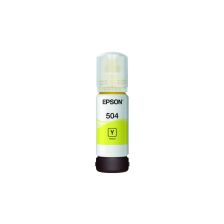 Botella de Tinta Epson T504 420 Color Amarillo para Impresoras L4160 y L4260.