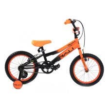 Bicicleta Rali Tierra 16" Negro Naranja Niño