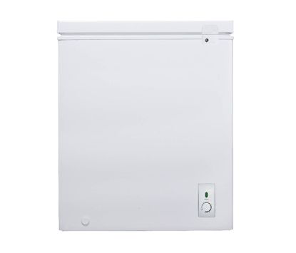 Congelador horizontal de 5' cúbicos con rodos y cerradura con llave, Frigidaire FFC05C4HPW.