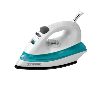 Plancha de Vapor Black+Decker, IRBD100, Vapor QUICK‘N EASY, Suela Antiadherente
