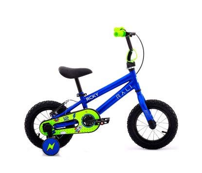 Bicicleta Rali Rocky 12" Niño Azul Electrico