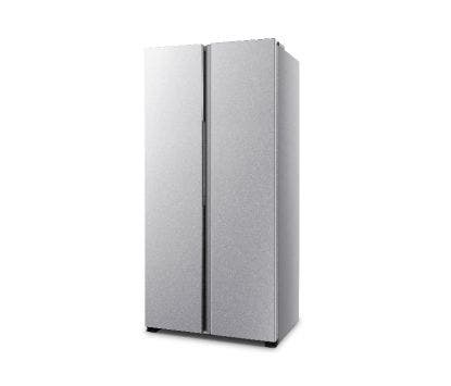 Refrigeradora side by side de 16'. color gris. Hisense, RS16N6ASN.
