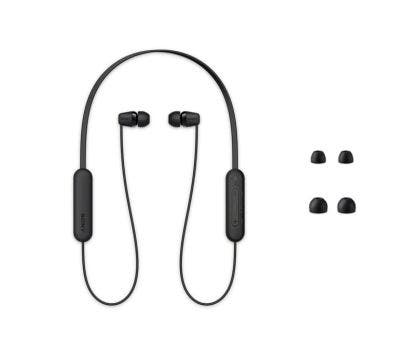 Audífonos Sony In-Ear WI-C100 Inalámbricos con Bluetooth y Resistencia al Agua (Negro)